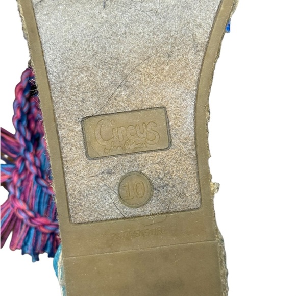Circus by Sam Edelman Blue and Pink Espadrilles with Ankle Ties - Picture 6 of 6